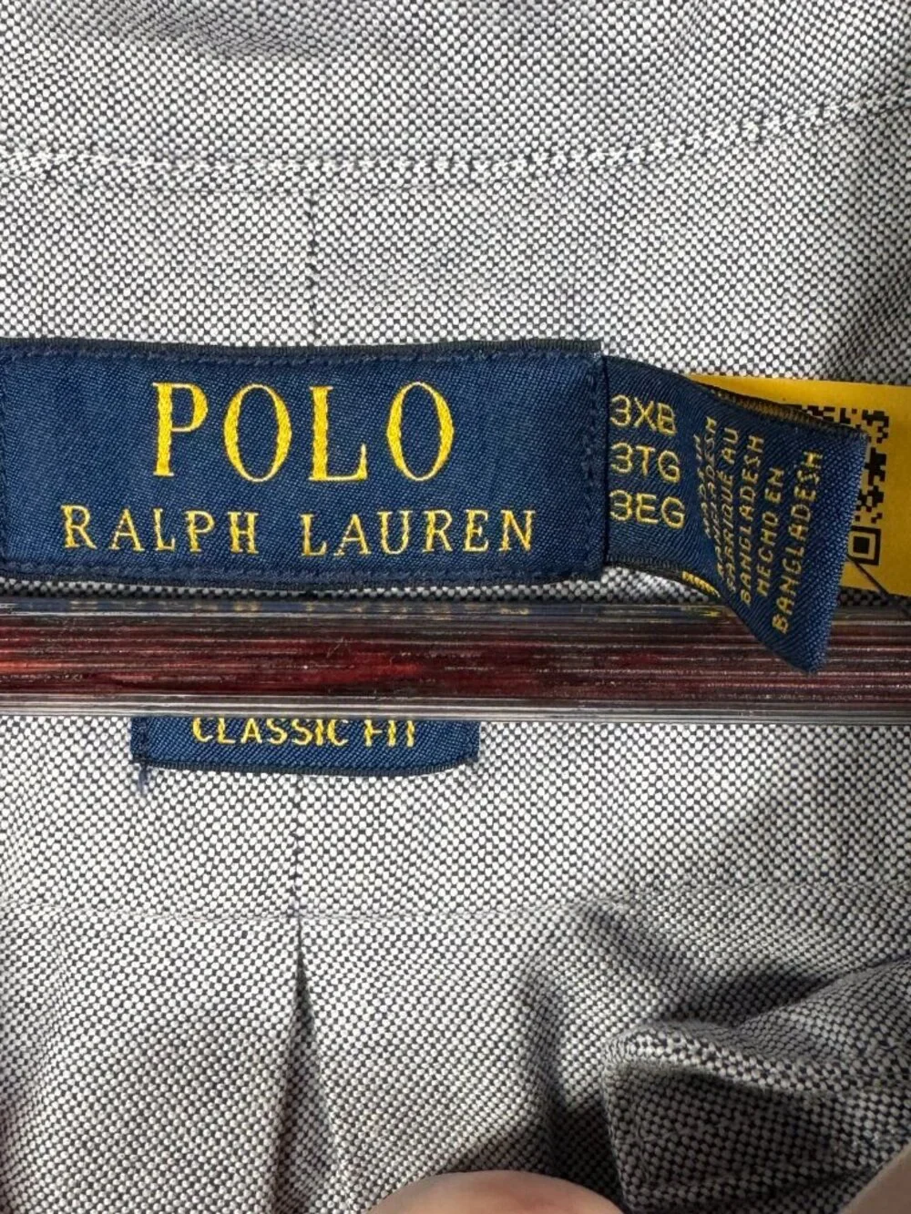 Polo Ralph Lauren Shirt Mens 3XB 3XL Big Blue Oxford Short Sleeve Navy $130